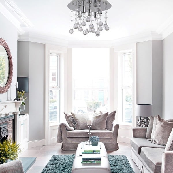 Lubinis šviestuvas Evergreen Lights Crido Drops Chrome, ⌀ 26 cm-image-1