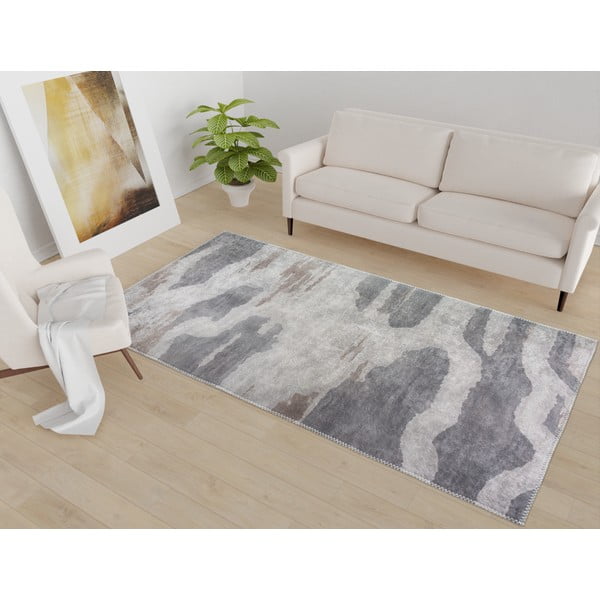 Skalbiamas kilimas pilkos spalvos 80x150 cm City Clouds – Vitaus-image-1