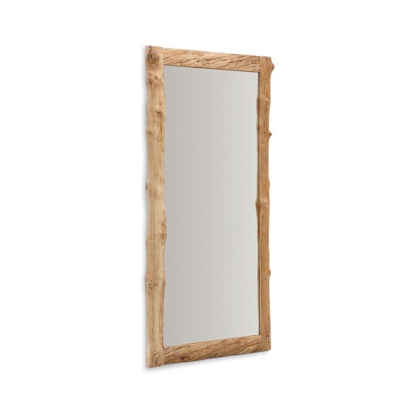 Sieninis veidrodis su medžio masyvo rėmu 105x200 cm Ibro – Kave Home-image-2