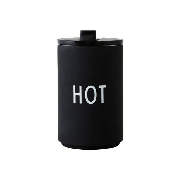Termo puodelis juodos spalvos 350 ml Hot – Design Letters
