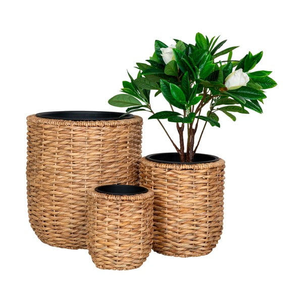 Iš vandens hiacinto vazonai 3 vnt. ø 49 cm Hanoi – House Nordic-image-2