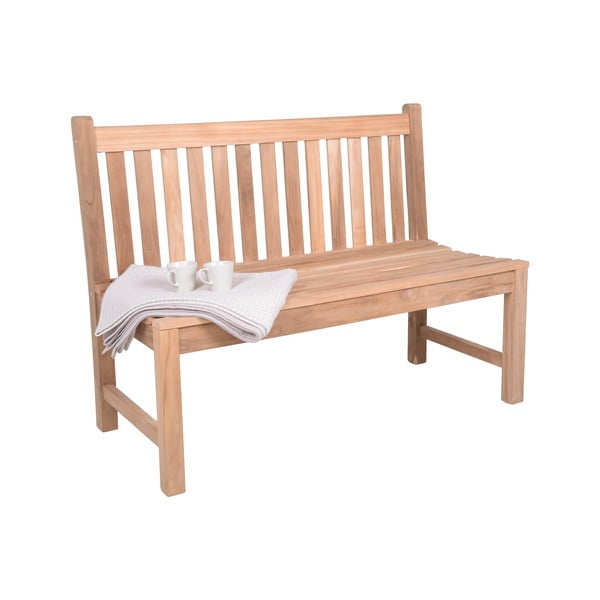 Natūralios spalvos medžio masyvo sodo suoliukas Solo – Garden Pleasure-image-2