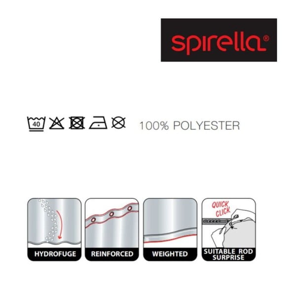 Dušo užuolaida 180x200 cm Ricco – Spirella-image-4