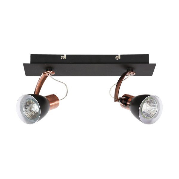 Lubinis šviestuvas juodos spalvos/vario spalvos 8x30 cm su metaliniu gaubtu Markus – Candellux Lighting