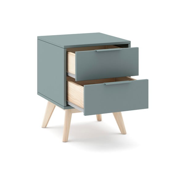 Pilkai žalios spalvos naktinis staliukas Pisco – Marckeric-image-2