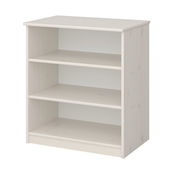 Balta vaikiška knygų spinta iš pušies medienos 64x72 cm Memphis - Tvilum-image-2