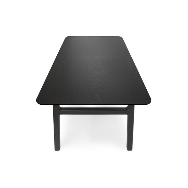 Prailginamas valgomojo stalas su papildomu stalviršiu iš ąžuolo 90x180 cm Curved – Woodman-image-4