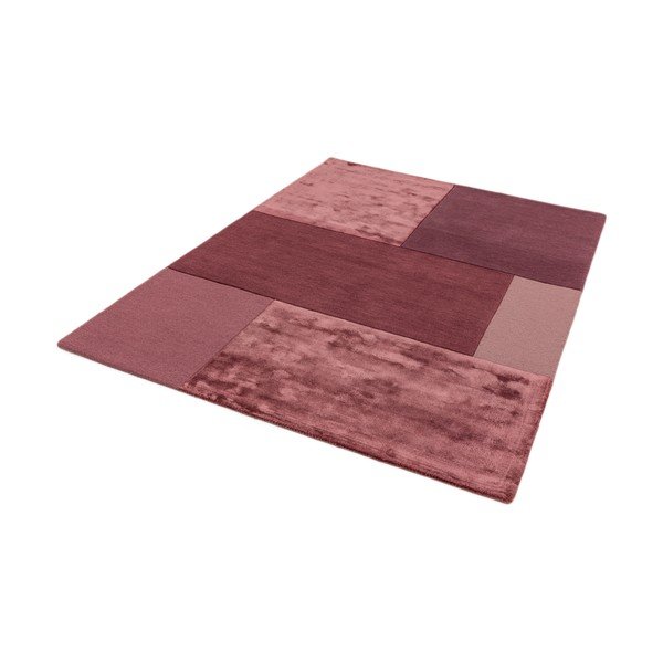 Tamsiai rausvas kilimas "Asiatic Carpets Tate Tonal Textures", 120 x 170 cm-image-2