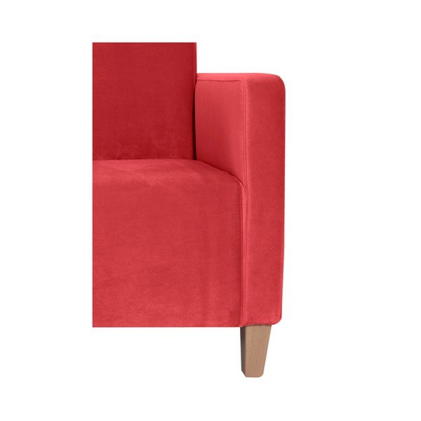 Raudonas fotelis Max Winzer Milla Velvet-image-4