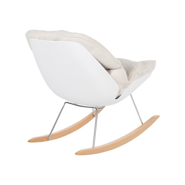 Iš boucle supamasis krėslas kreminės spalvos Rocky – White Label-image-4