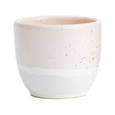 Rožinės ir baltos spalvos akmens masės puodelis ÅOOMI Dust, 250 ml
