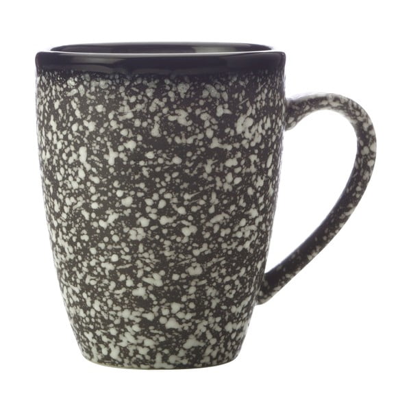 Juodas keramikinis puodelis Maxwell & Williams Caviar Granite, 400 ml