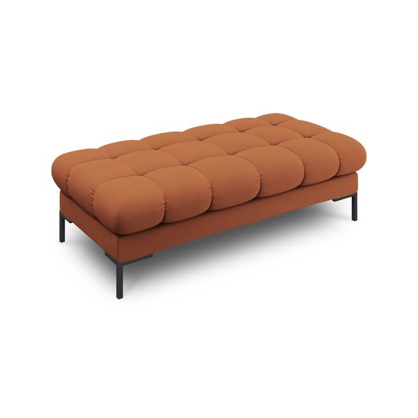 Raudonos plytų spalvos paminkštinto audinio suolas Bali – Cosmopolitan Design-image-3