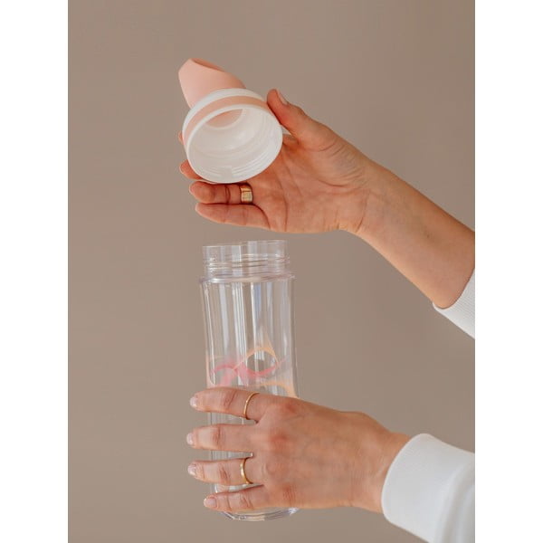 Rausvos ir baltos spalvos vandens gertuvė Equa Flow Wave, 800 ml-image-2