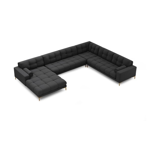 Kampinė sofa tamsiai pilkos spalvos (su dešiniuoju kampu) Bali – Cosmopolitan Design-image-4