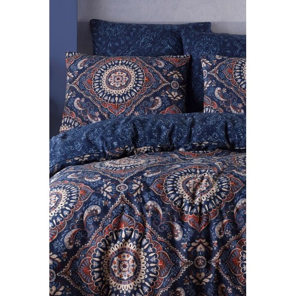 Dvigulė/itin ilga patalynė tamsiai mėlynos spalvos 200x220 cm – Mila Home-image-1