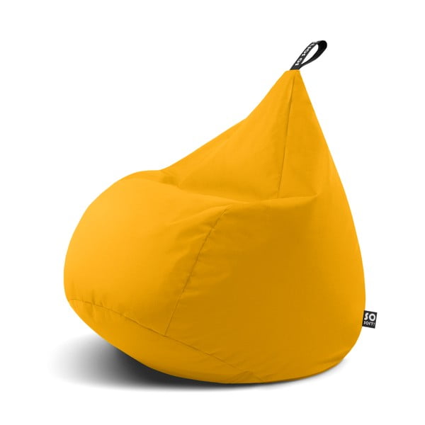 Geltonos spalvos sėdmaišis Drop L – So Soft?