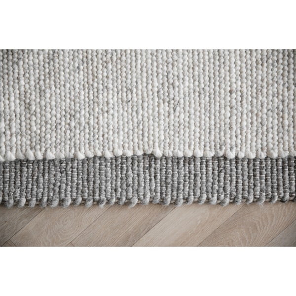 Šviesiai pilkas vilnonis kilimas 290x200 cm Auckland - Rowico-image-4