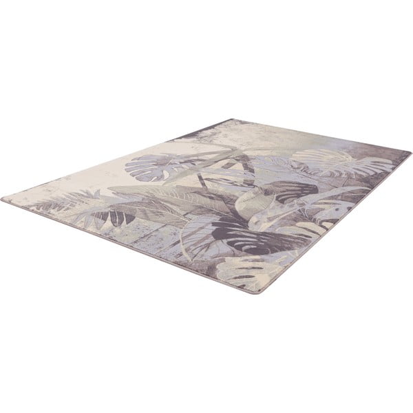 Kilimas iš vilnos pilkos spalvos/kreminės spalvos 200x300 cm Plants – Agnella-image-4