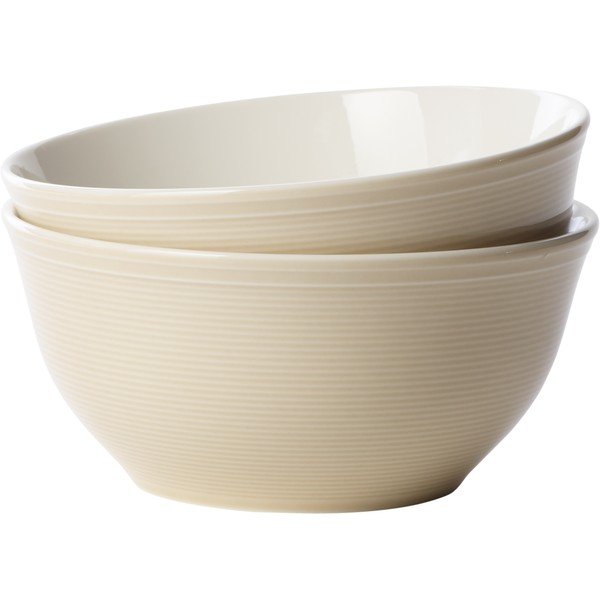 Baltos ir smėlio spalvos porcelianinis dubuo Villeroy & Boch Like Color Loop, 750 ml-image-2