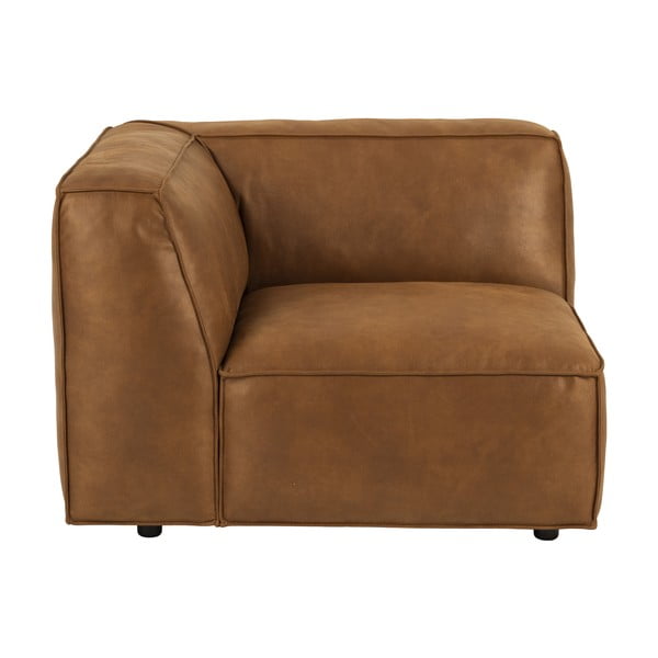 Modulinė sofa konjako rudos spalvos (su kairiuoju kampu) Fairfield Kentucky – Bonami Selection