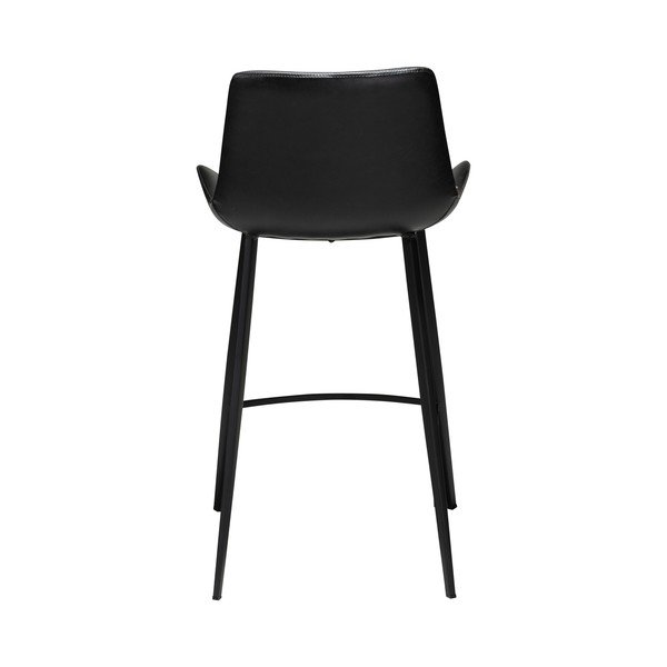 Juoda odinė baro kėdė DAN-FORM Denmark Hype, aukštis 91 cm-image-4