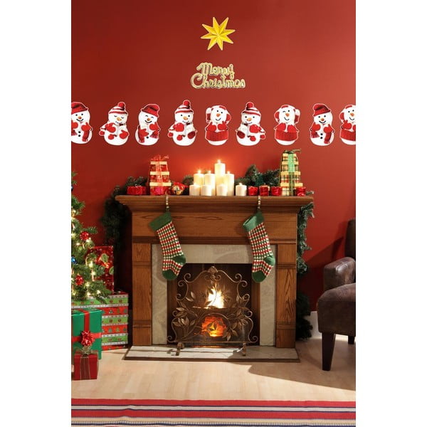 11 kalėdinių lipdukų rinkinys Ambiance Snowmen-image-4