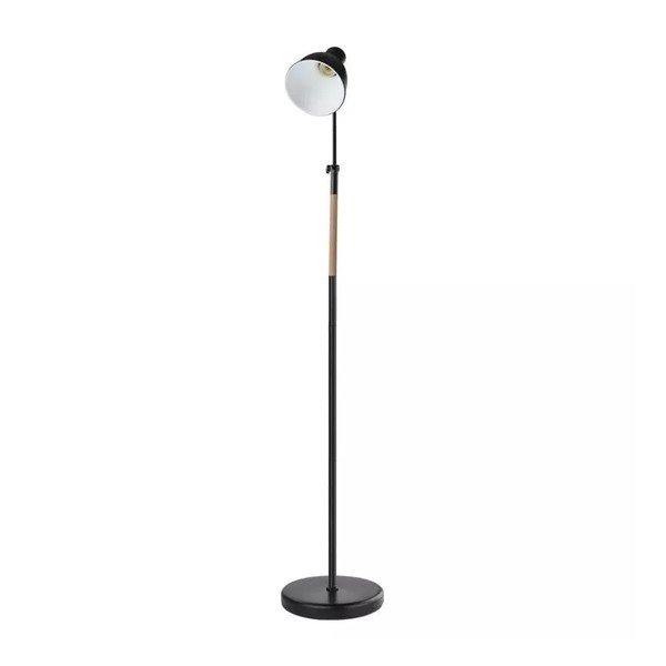 Pastatomas šviestuvas juodos spalvos (aukštis 150 cm) su metaliniu gaubtu Edward – EMOS-image-2