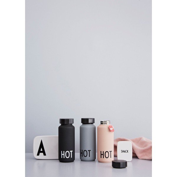 Juodas termosas Design Letters Hot, 500 ml-image-3