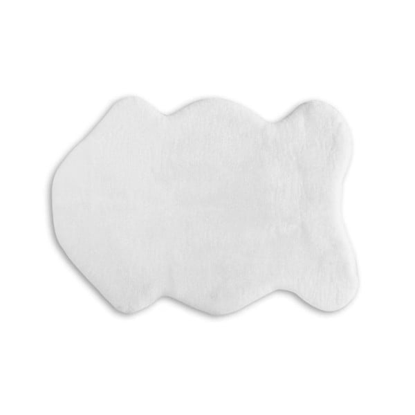 Sintetinė oda ir kailis baltos spalvos 60x100 cm Pelush White – Mila Home