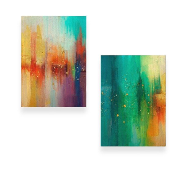 Paveikslai 2 vnt. 50x70 cm Splash – Wallity