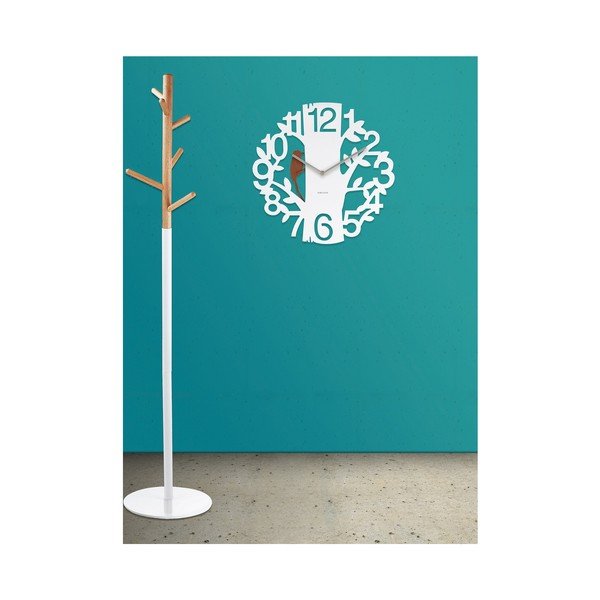 Baltas laikrodis "Woodpecker-image-1