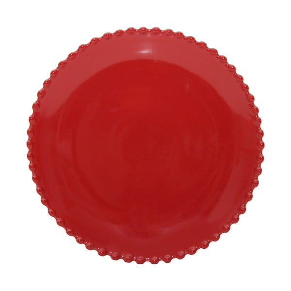 Raudona keramikos serviravimo lėkštė Costa Nova Pearlrubi, ø 22 cm
