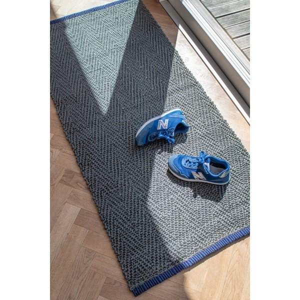 Tamsiai žalios spalvos iš džiuto kilimas 70x150 cm Notes – Mette Ditmer Denmark-image-2