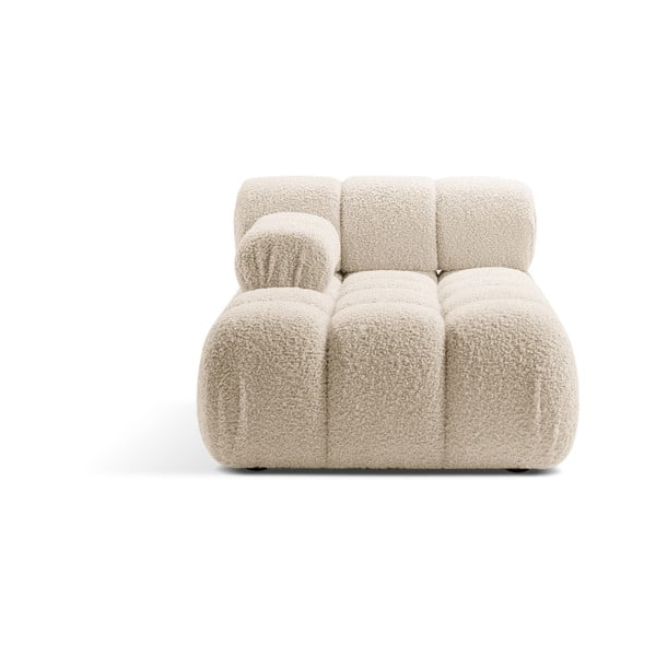 Iš boucle modulinė sofos dalis smėlio spalvos (su kairiuoju kampu) Bellis – Micadoni Home