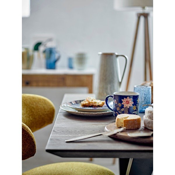 Tamsiai mėlynos spalvos iš molio puodeliai 4 vnt. Meredith – Bloomingville-image-2