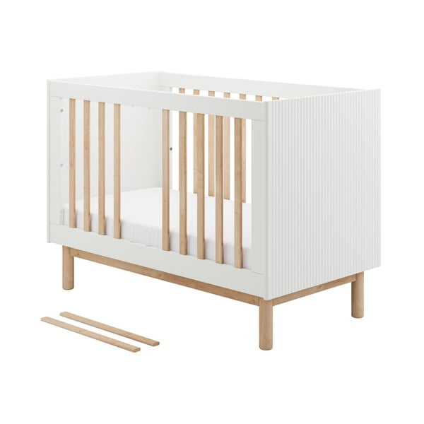 Vaikiška lovelė baltos spalvos 60x120 cm Miloo – Pinio-image-2