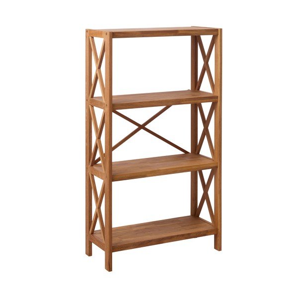 Iš ąžuolo masyvo pastatoma lentyna natūralios spalvos 70x124 cm X-Shelf – Unique Furniture-image-2