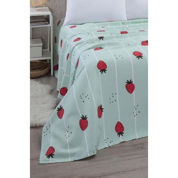Iš medvilnės lovatiesė mėtų spalvos 170x230 cm Strawberry – Mila Home-image-2