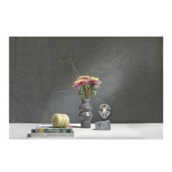 Tamsiai mėlyna molinė vaza Villa Collection Rost, aukštis 30 cm-image-1