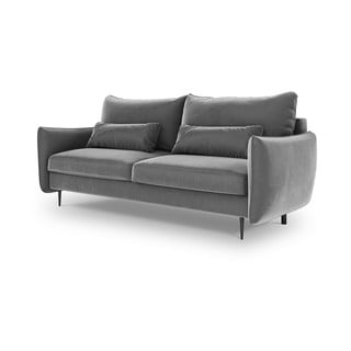 Šviesiai pilka sofa-lova su patalynės dėže Cosmopolitan Design Vermont
