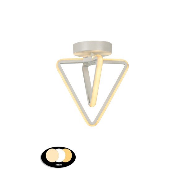Baltos spalvos iš metalo lubinis šviestuvas LED Baris – Squid Lighting-image-2