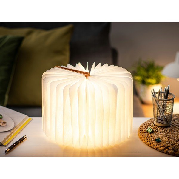 Stalinis šviestuvas LED (aukštis 2,5 cm) su tekstiliniu gaubtu Harmony – Gingko-image-4