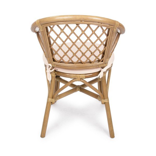 Natūralios spalvos medžio masyvo/rotangas sodo kėdė Athina – Bizzotto-image-4