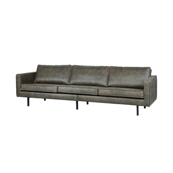 Tamsiai žalios spalvos iš dirbtinės odos sofa 277 cm Rodeo – WOOOD-image-2