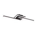 Lubinis šviestuvas juodos spalvos LED 16x54 cm Viale – Reality