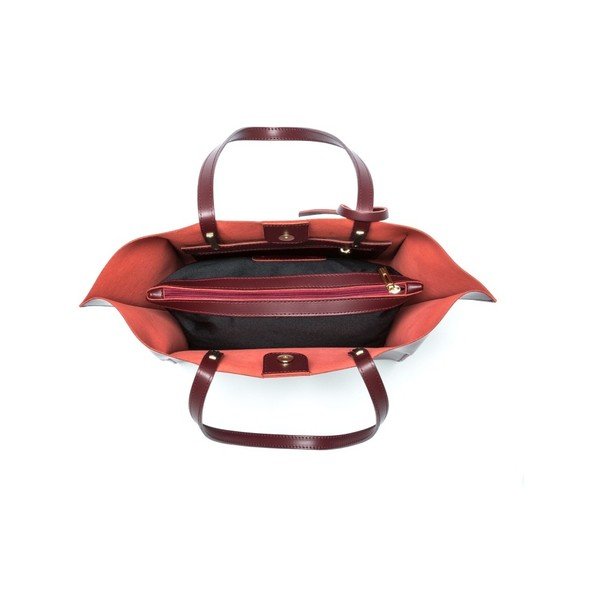 Bordo spalvos odinė rankinė Mangotti Trisha-image-4