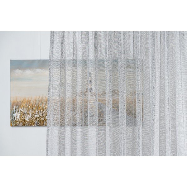 Permatoma užuolaida pilkos spalvos 300x245 cm Carmine – Mendola Fabrics-image-1