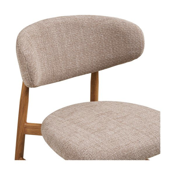 Smėlio spalvos/natūralios spalvos iš audinio baro taburetė (sėdynės aukštis 65 cm) Levanto – House Nordic-image-4