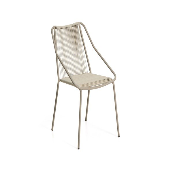 Kreminės spalvos/taupe spalvos sodo kėdė Zivia – Kave Home-image-3